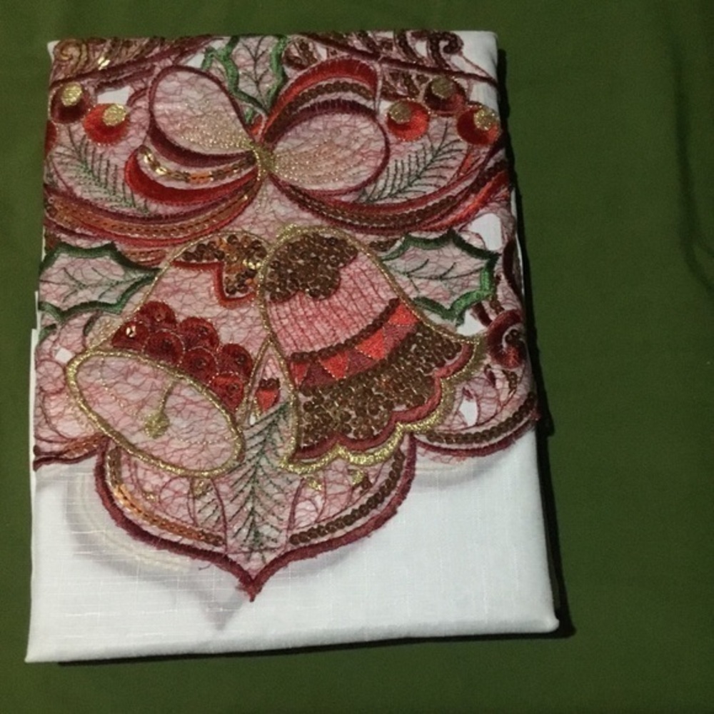 3PC Sequin Embroidery Curtain Set